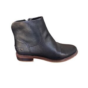 FRANCO SARTO Black leather booties/Boots; Size 7.5, HERO;